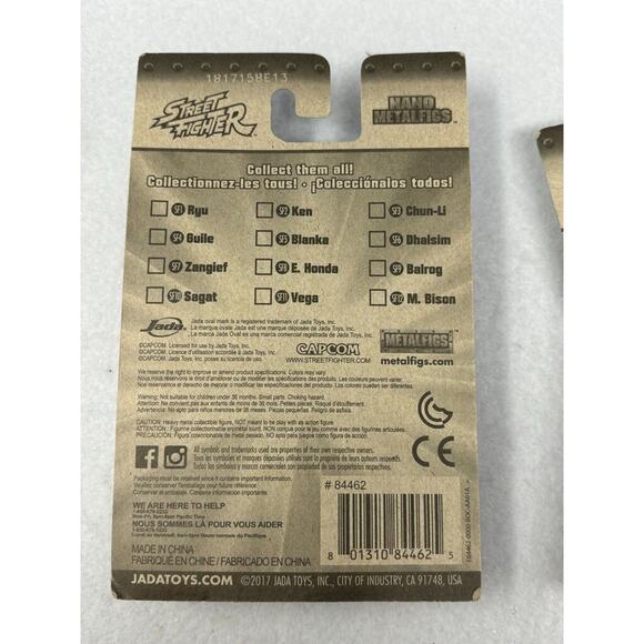 Nano Metalfigs Street Fighter Lot Of 3 Blanka / Ryu / Sagat - NEW in Package - Picture 7 of 7